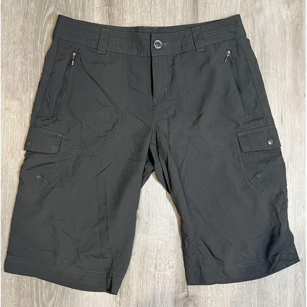 Columbia Women's Gray Outdoor Hiking Nylon Shorts Size 10 X 13L